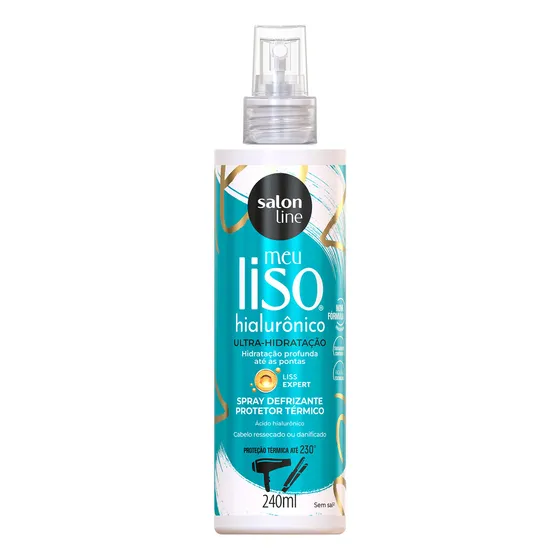 Spray Defrizante Protetor Térmico Salon Line Meu Liso Hialurônico 240ml