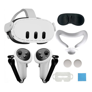 Kit Case De Proteção De Silicone Para Quest 3 Protetor Vr Kit Case De Proteção De Silicone Para Quest 3 Protetor Vr