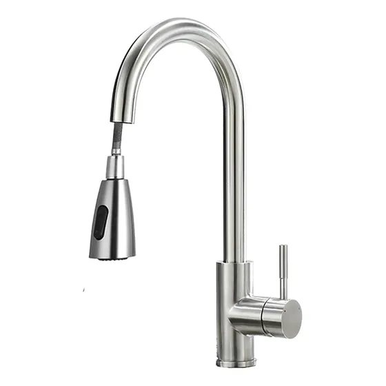 Llave De Fregadero Extraible En Acero Inox Aqua Plus