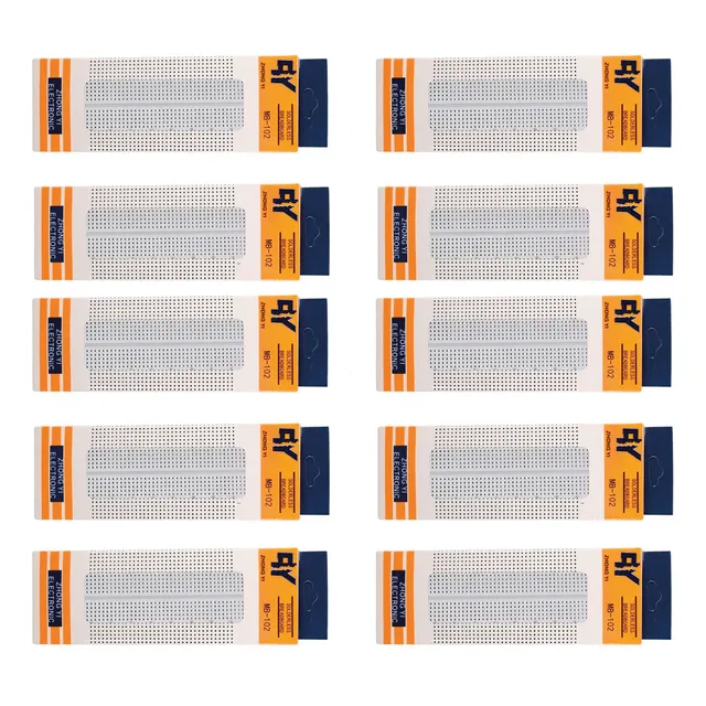 10 Piezas Protoboard 830 Puntos, Mb-102 Proto Arduino