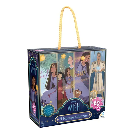 4 Rompecabezas De 60 Piezas Wish Juego Didactico