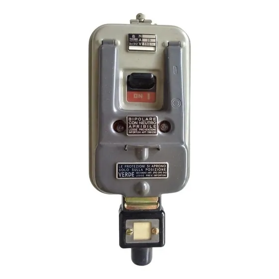 Breaker Bticino Bipolar Salvamotor 20a 380 V Art 912 Bticino
