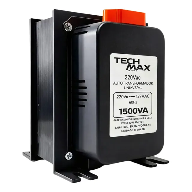 Transformador 1500VA 825 watts potência Bivolt com Proteção térmica