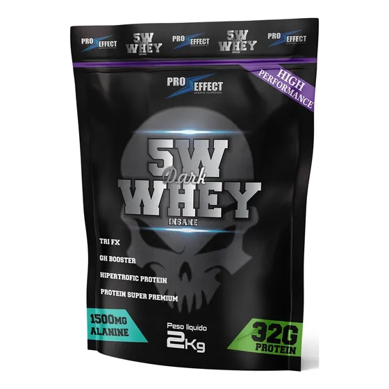 Suplemento en pó Pro Effect Dark Whey protein sabor baunilha x 2kg