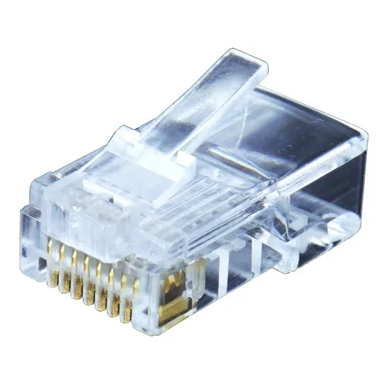 10 Fichas Plug Rj45 P/ Utp Conexión De Red De Buena Calidad