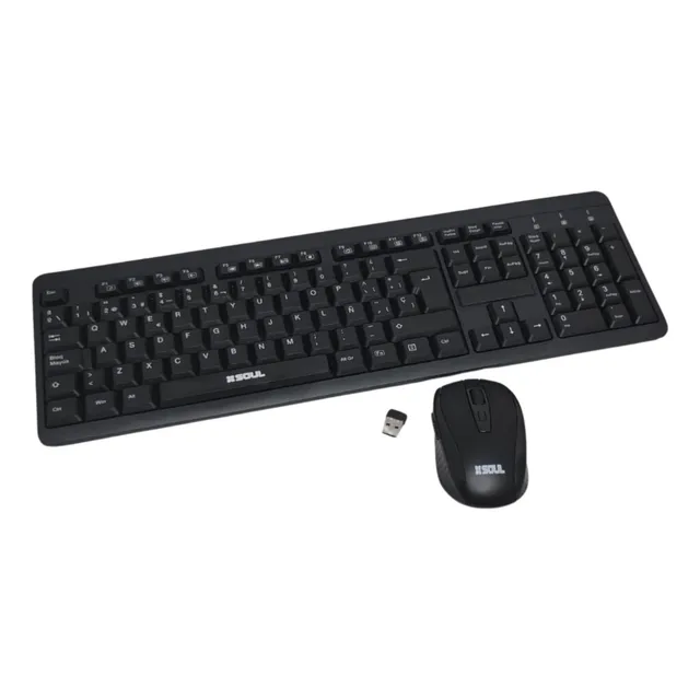 Combo Inalámbrico Teclado Mouse 2.4g Libertad De Movimiento