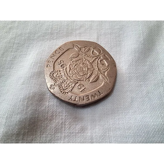Moeda Antiga 20 Pence 1995 Reino Unido Original