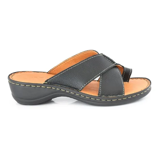 Chinela Mujer Cuero Briganti Zapato Sandalia Mcch02735 Fl
