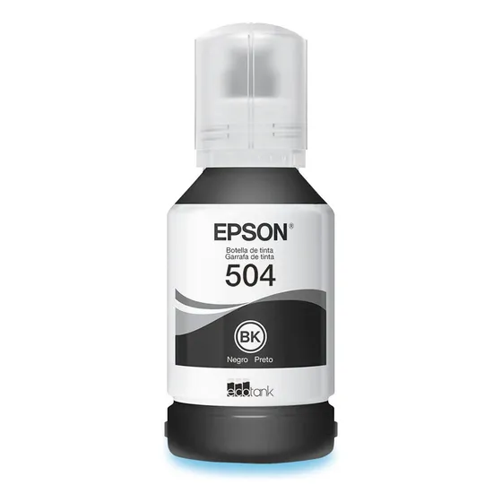 Refil De Tinta 127ml Epson Preta T504122 Tinta Preto