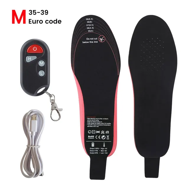 J Plantilla Calentada Recargable Con Interruptor De Control