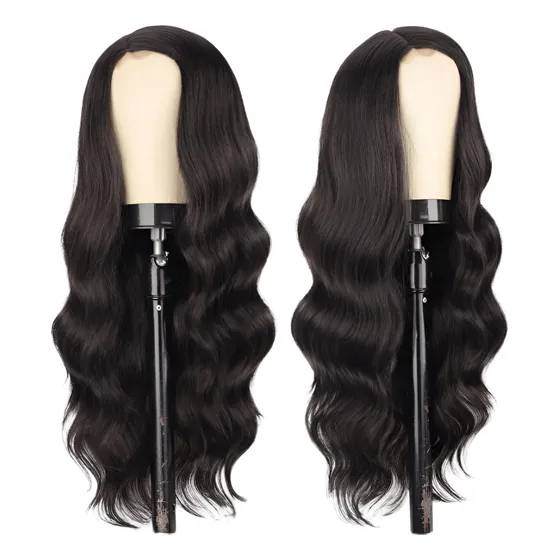 Peluca De Mujer Ondulada Cabello Humano