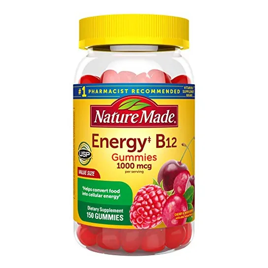 Suplemento Nature Made Energy B12 1000 Mcg 150 Gomitas