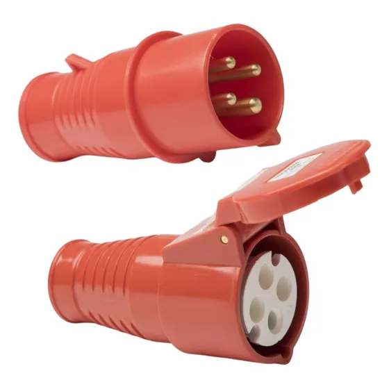 Ficha Industrial Macho + Ficha Industrial Hembra 32a 3 Pines Macho Y Hembra