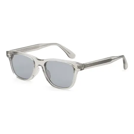 Óculos De Sol Canuc Eyewear Taco Polarizado Uv400 Acetato Espelho Transparente Cinza