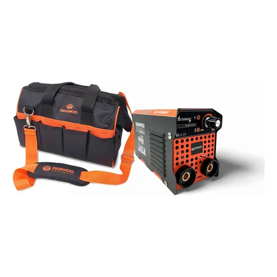 Superpack Soldadora Inverter Mma Daewoo 100 Mini + Bolso Prm Color Naranja