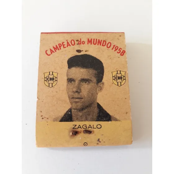 Caixa Fósforos - Zagallo  - Copa Do Mundo 1958 
