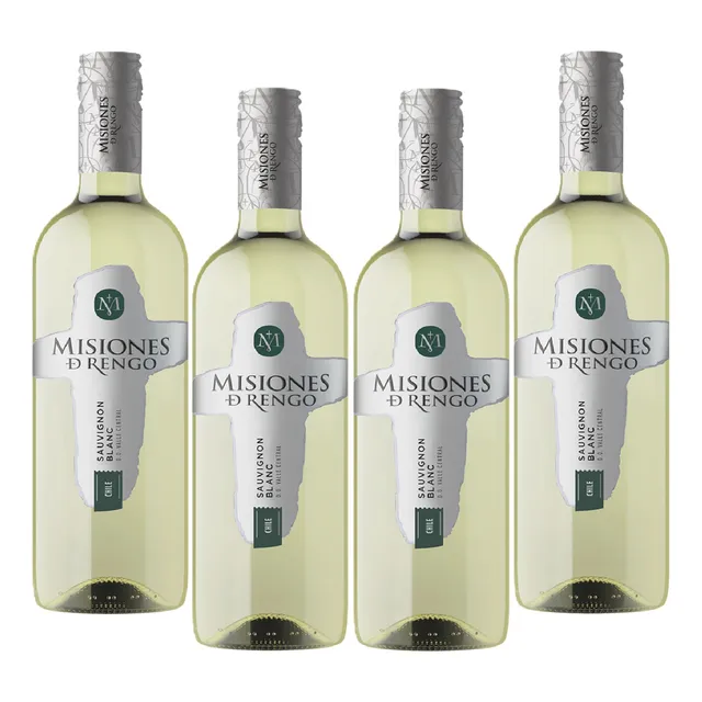Vino Blanco Suavignon Blanc Misiones D Rengo 750 Ml X 4 Un.