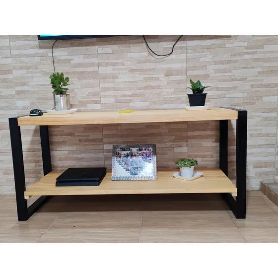 Rack Para Tv 100% Madera Nude