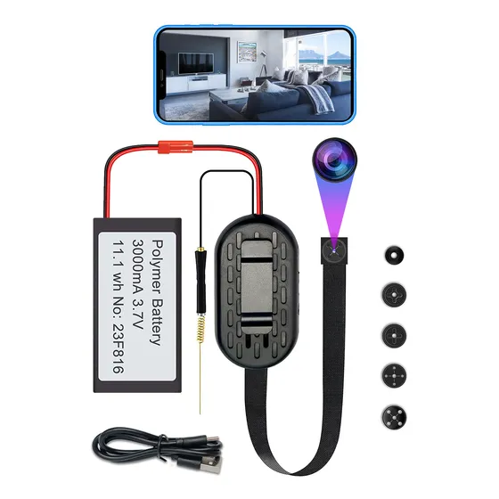 Mini Cámara Espía Oculta 5g Wifi Hd, Accesorios Incluidos.