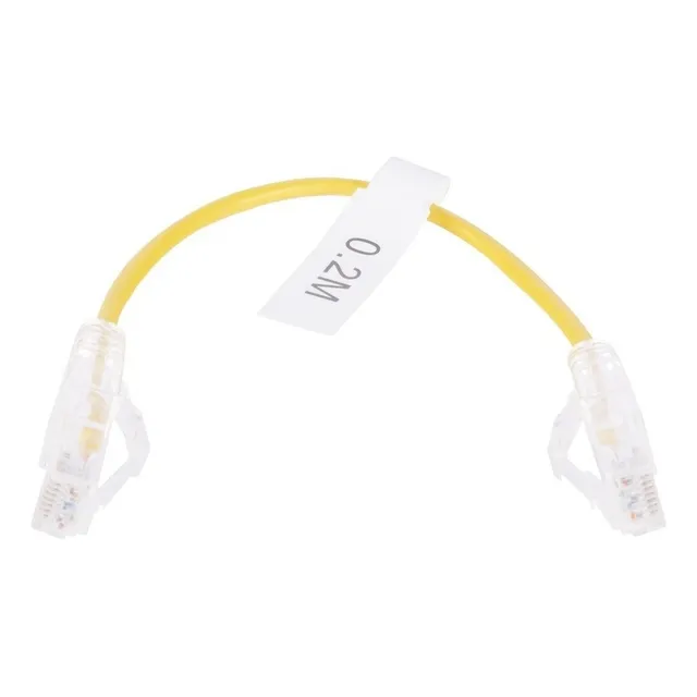 Patch Cord Cable De Parcheo Slim Utp Cat6 20 Cm Amarillo