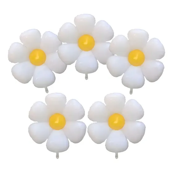 Globos Flor MargariTa Blancos 45cm Duponto para Bodas y Fiestas Pack 10 | Cuotas sin interés