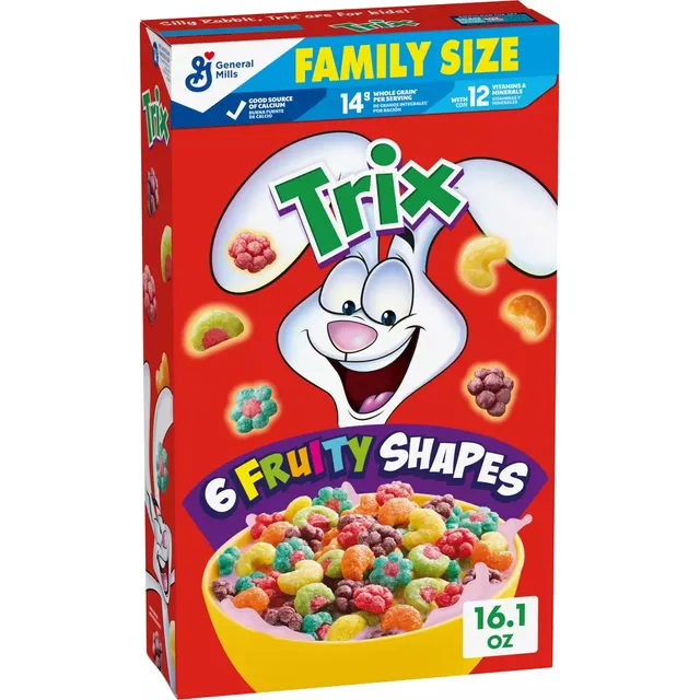 Cereal Trix 6 Fruity Shapes 456g Producto Importado
