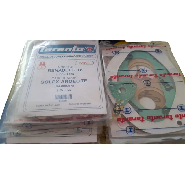 Carburador Jgo Juntas Solex Argelite  2 Bocas Ren. R 18 1400