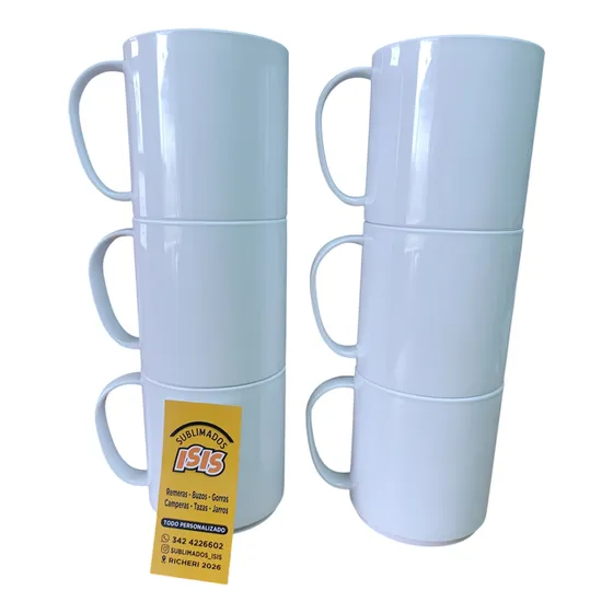 Tazas De Polímero Para Sublimar X10 Unidades