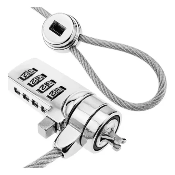 Cable de seguridad con combinación Targus Kensington Al-2000 Color Plateado