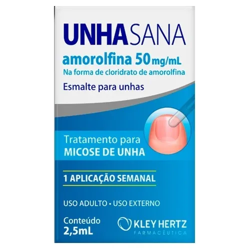 Unha Sana Esmalte Antimicótico 50mg/ml Com 2,5ml