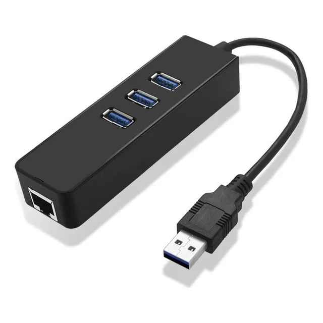 Adaptador / Convertidor Ethernet Red Rj45 A Usb 3.0 + 3 Usb