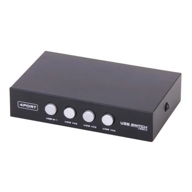 Conmutador 4 Compartido Usb 2.0 Para Escáner De Impresora