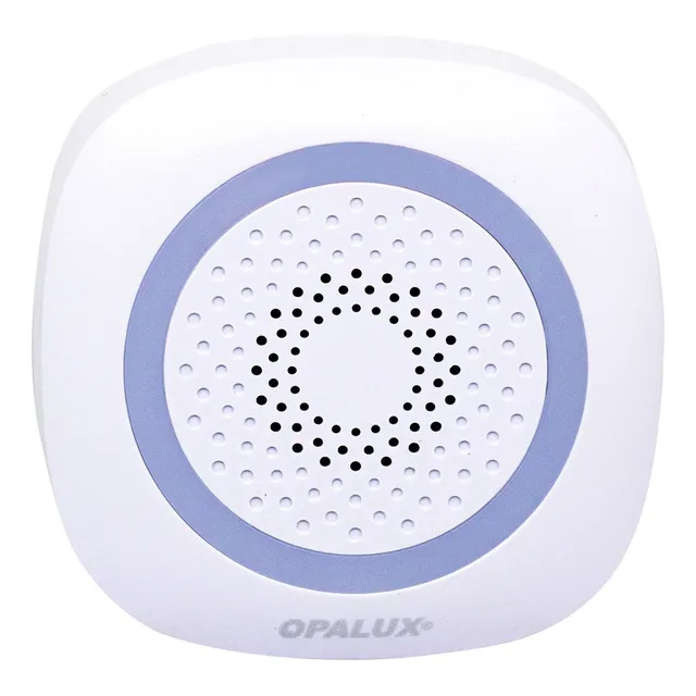 Timbre Inalámbrico A Pilas Con 60 Melodías Op-3995 Opalux Color Blanco