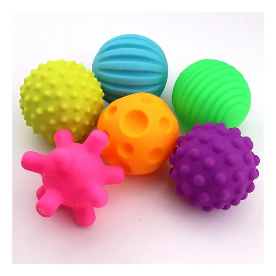 Set Pelotas Silicona Mvd Kids Estumulacion Bebé
