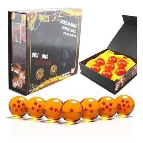 Dragon Ball Z Caja Con 7 Esferas Del Dragon 4 Cms