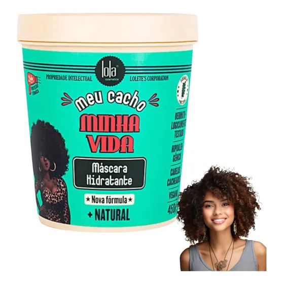 Máscara Hidratante Meu Cacho Minha Vida Lola Original 450g