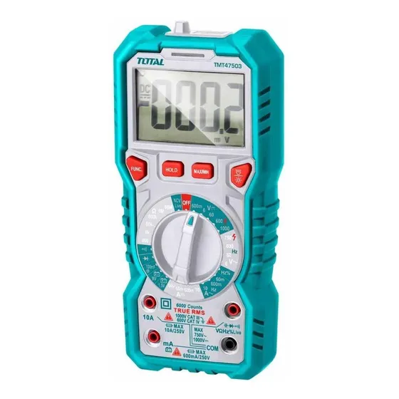 Multímetro Digital Rms Ac/dc 750vac / 1000vdc Total Tools