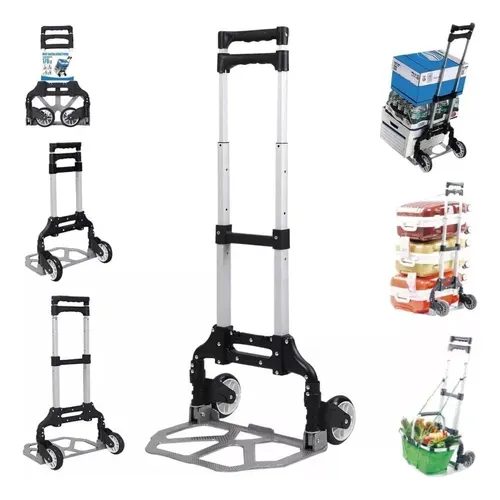 Carretilla Portatil Plegable De Mano Metalica 80kg