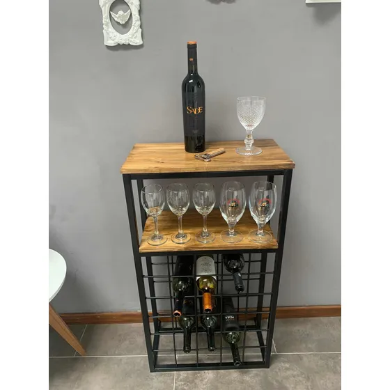 Exhibidor De Vinos. Mueble Bodega. 30 Botellas
