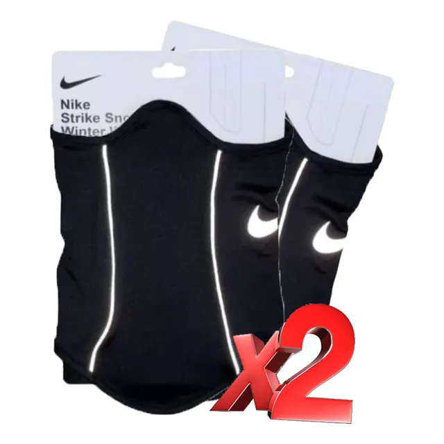 Pack X2 Nike Cuello Térmico Pasamontaña Reflectante