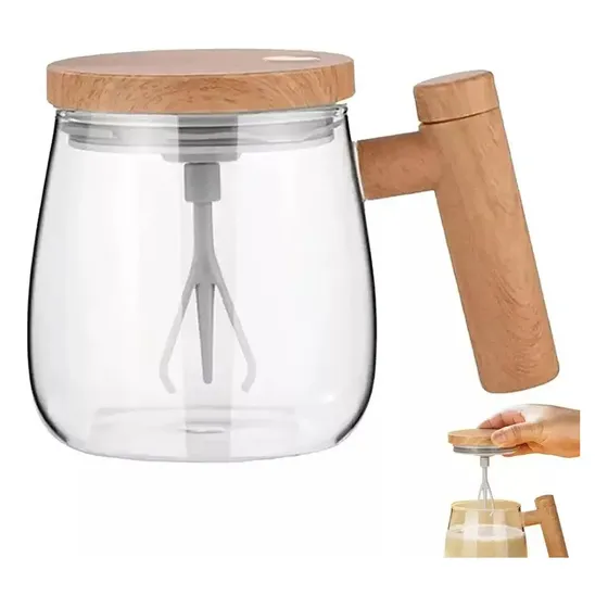 Xícara Elétrica Usb Recarregável Mistura Bebidas Portátil