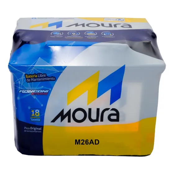 Bateria 12x75 Moura 12v 60ah M26ad / Audi A3 - A4 - Golf 1.8