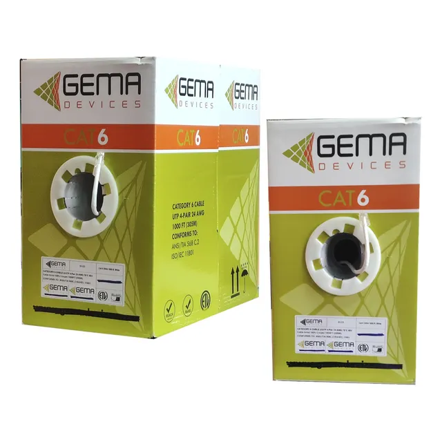Cable Utp Cat 6 100% Cobre Lszh 24awg