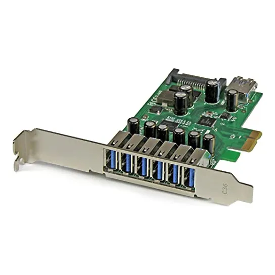 Startech.com Tarjeta Pci Express Usb 3.0 De 7 Puertos, 5 Gbp