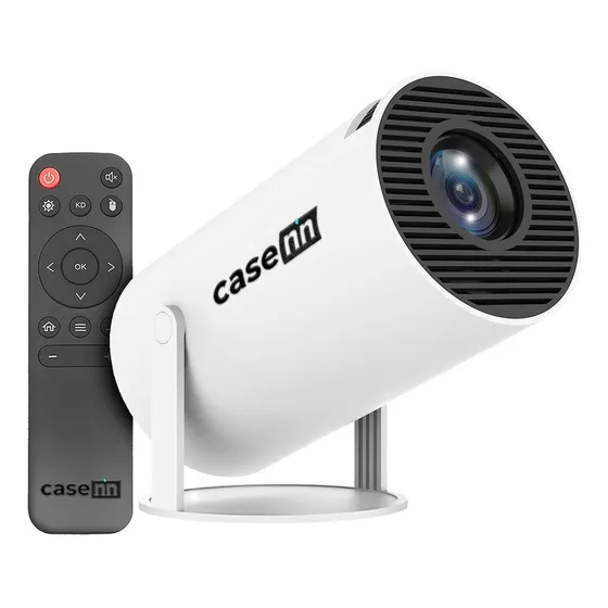 Projetor Portátil Hy300 4k Hd Alta Resolução HDMI Android Home Cinema Bluetooth Wifi Casenn