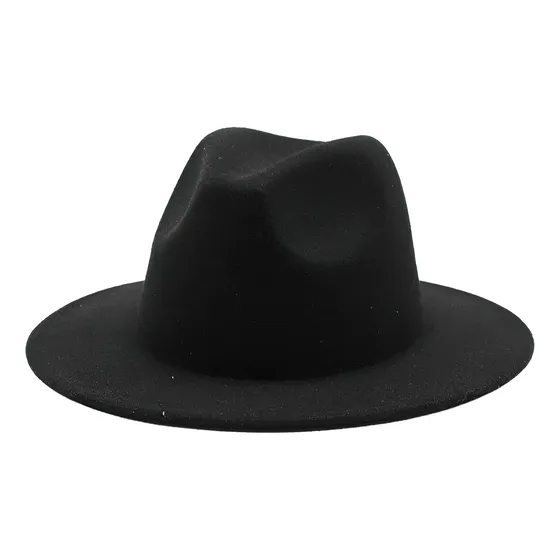 Sombrero De Fedora Elegante Unicolor Moda Tendencia Unisex 