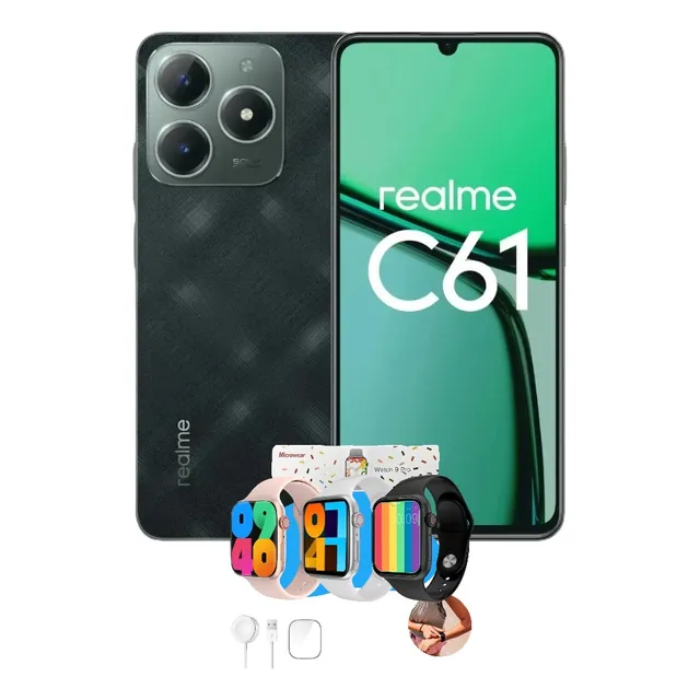 Smartphone Realme C61 Nfc 256gb 8gb Ram+relogio Watch 9 Pro