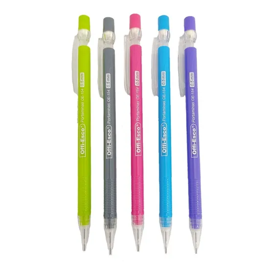 Portaminas 0.5 Colores Surtidos Offi Esco Set X 3 Unidades