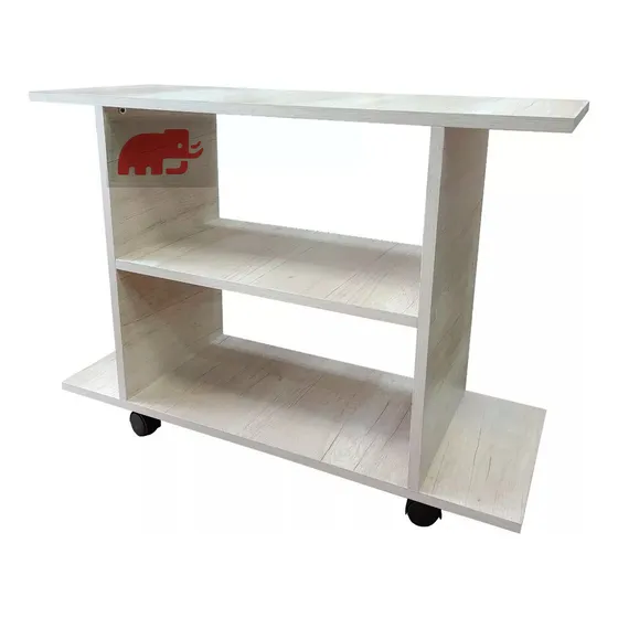 Mueble Mesa Tv 4k Led Rack De Melamina Moderna Con Ruedas