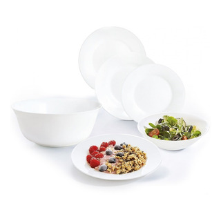 Everyday Vajilla + Bowl Ensaladera De 13 Pz De Opal Luminarc Everyday Vajilla + Bowl Ensaladera De 13 Pz De Opal Luminarc